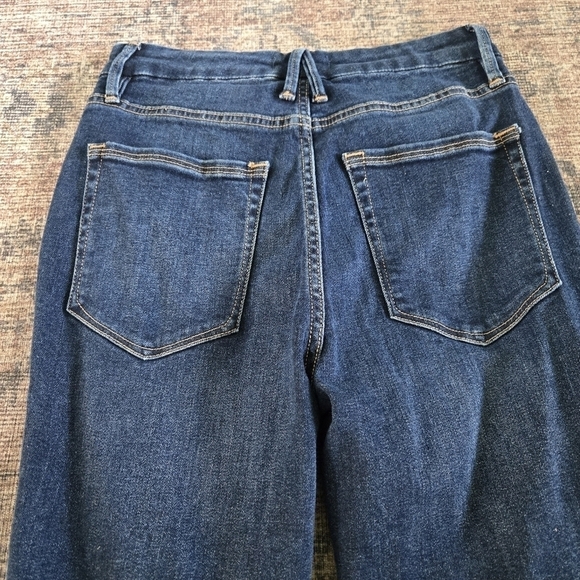 Good American Good Legs Chewed Hem Raw Denim High Rise Sculpting Skinny Jeans 2 - Picture 10 of 10